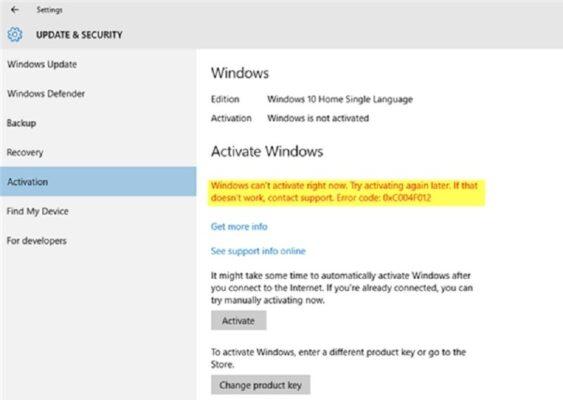 حل مشکل ارور لایسنس ویندوز 10 و خطای فعال سازی