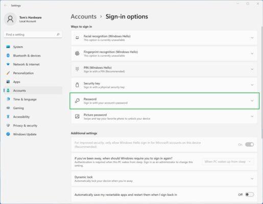 آموزش تغییر رمز ورود در ویندوز 11 مایکروسافت