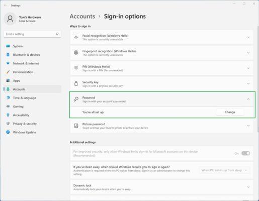 آموزش تغییر رمز ورود در ویندوز 11 مایکروسافت