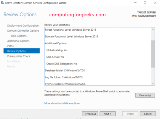 آموزش نصب اکتیو دایرکتوری (Active Directory) ویندوز سرور 2019