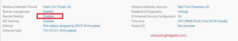 آموزش فعال کردن ریموت دسکتاپ پروتکل (RDP) در ویندوز سرور 2019