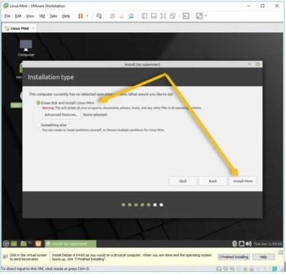 آموزش نصب لینوکس در VMware (ماشین مجازی ویندوز)