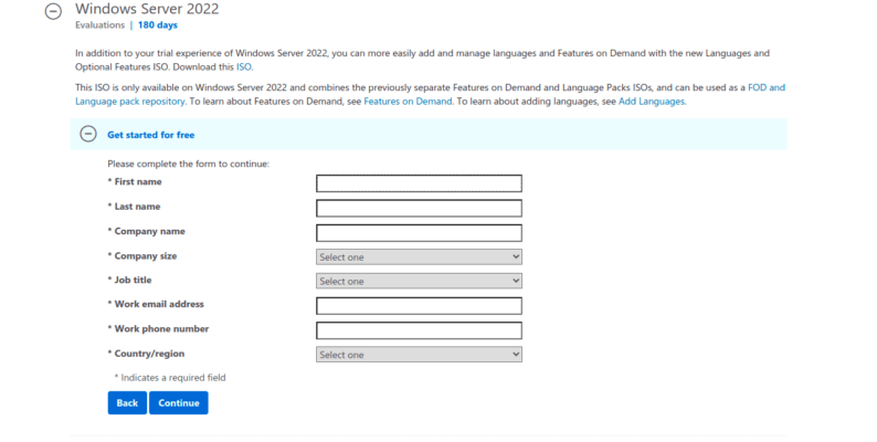 آموزش دانلود ویندوز سرور 2022 از مایکروسافت