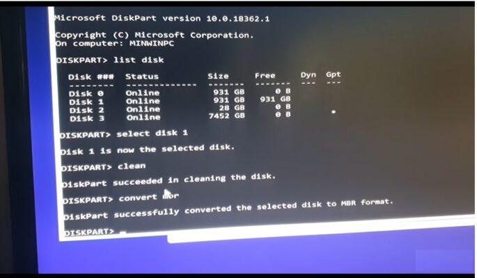 حل مشکل نصب نشدن ویندوز روی پارتیشن های GPT و MBR