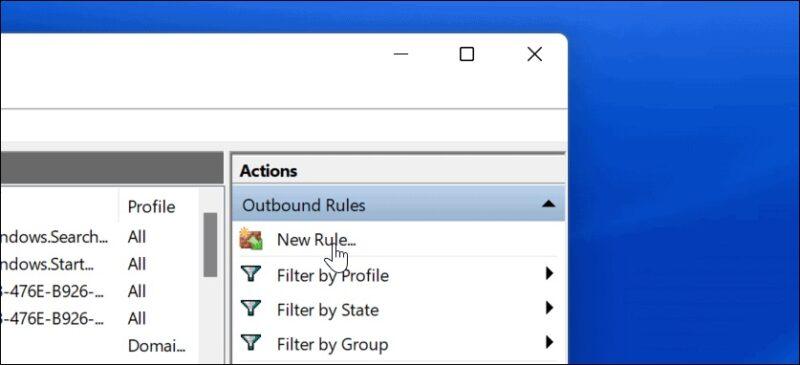 قطع دسترسی برنامه به اینترنت در ویندوز ۱۰ و ۱۱