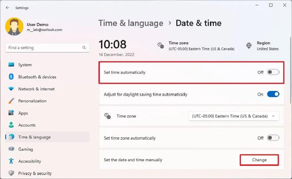 آموزش تغییر زمان و تاریخ در ویندوز 10، 11 و 7