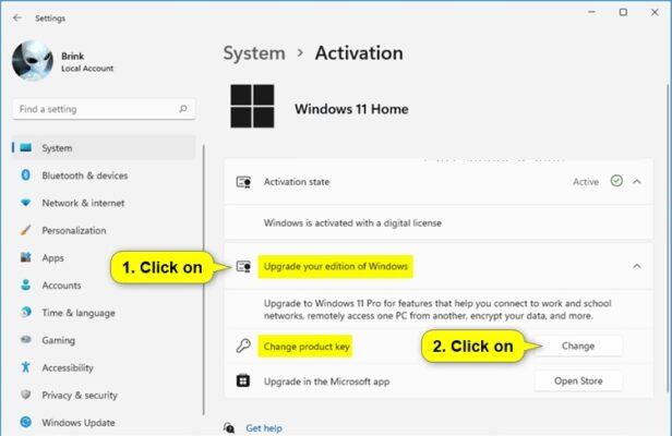 آموزش ارتقاء ویندوز هوم به پرو (Home to Pro Upgrade)