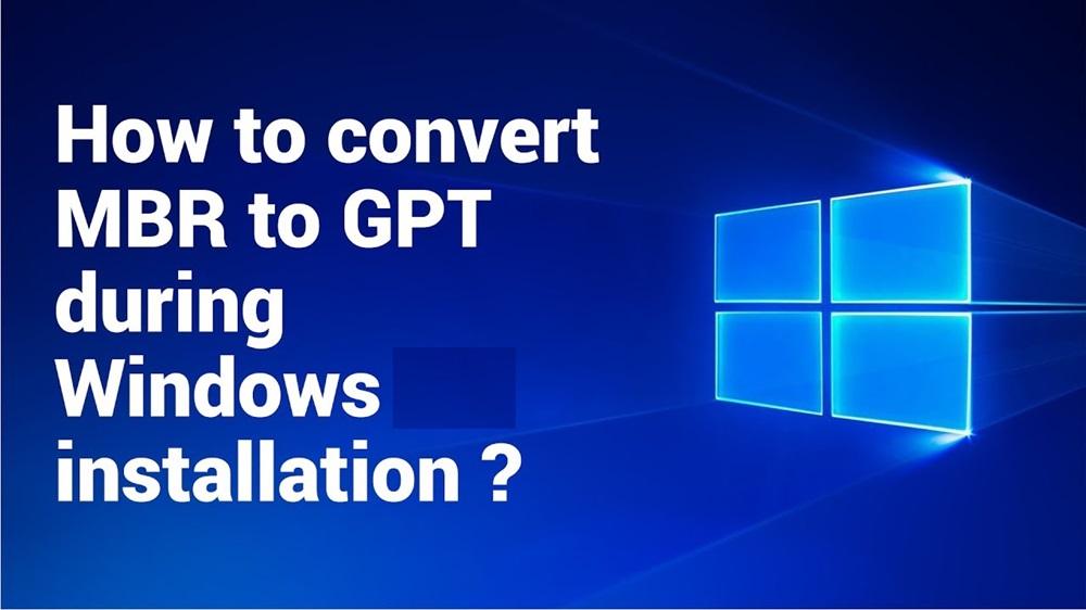 تبدیل فرمت MBR به GPT هنگام نصب ویندوز