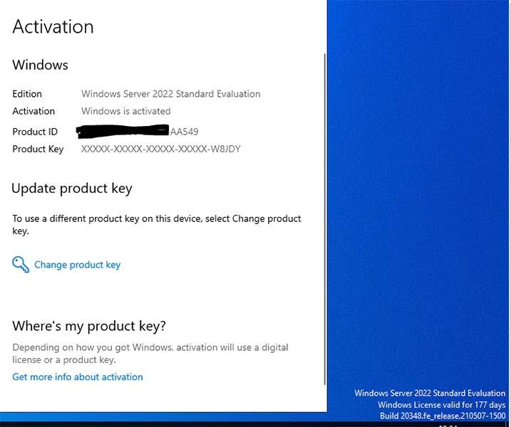 آموزش فعال سازی Windows Server 2022 Standard Evaluation از طریق CMD