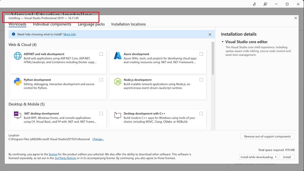لایسنس ویژوال استودیو 2019 پرو | Visual Studio 2019 Pro
