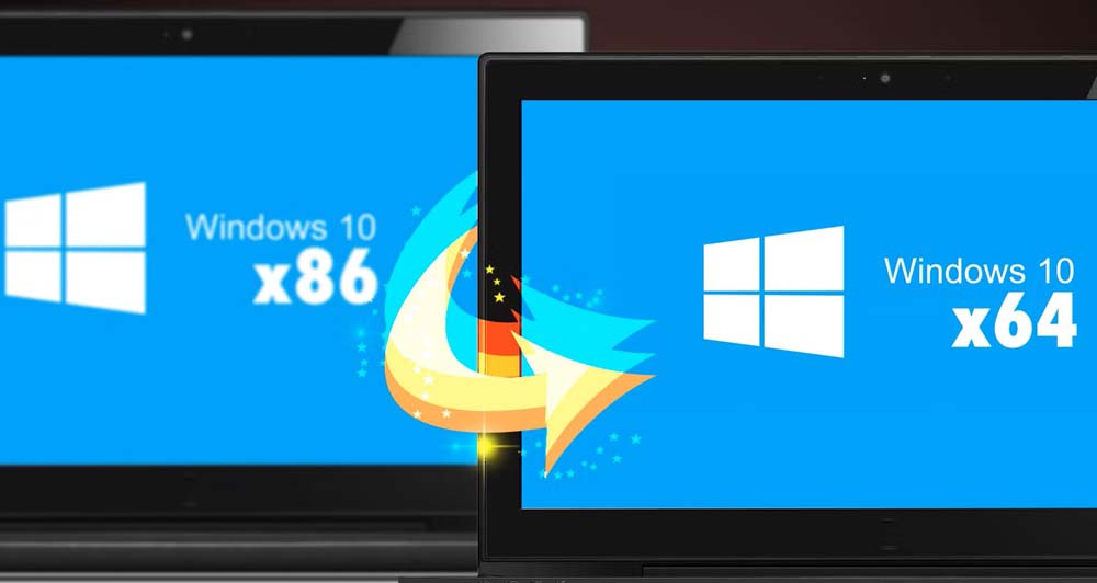 تبدیل ویندوز 32 به 64 بیت